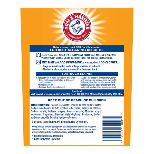AJAX POWDER HE LAUNDRY DETERGENT WASHING MACHINE (18 LBS, 295 LOADS) USA MADE