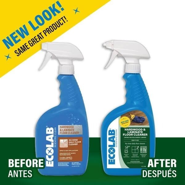 ECOLAB 32 oz. Hardwood and Laminate Floor Cleaner for Multi Surface Ready to Use