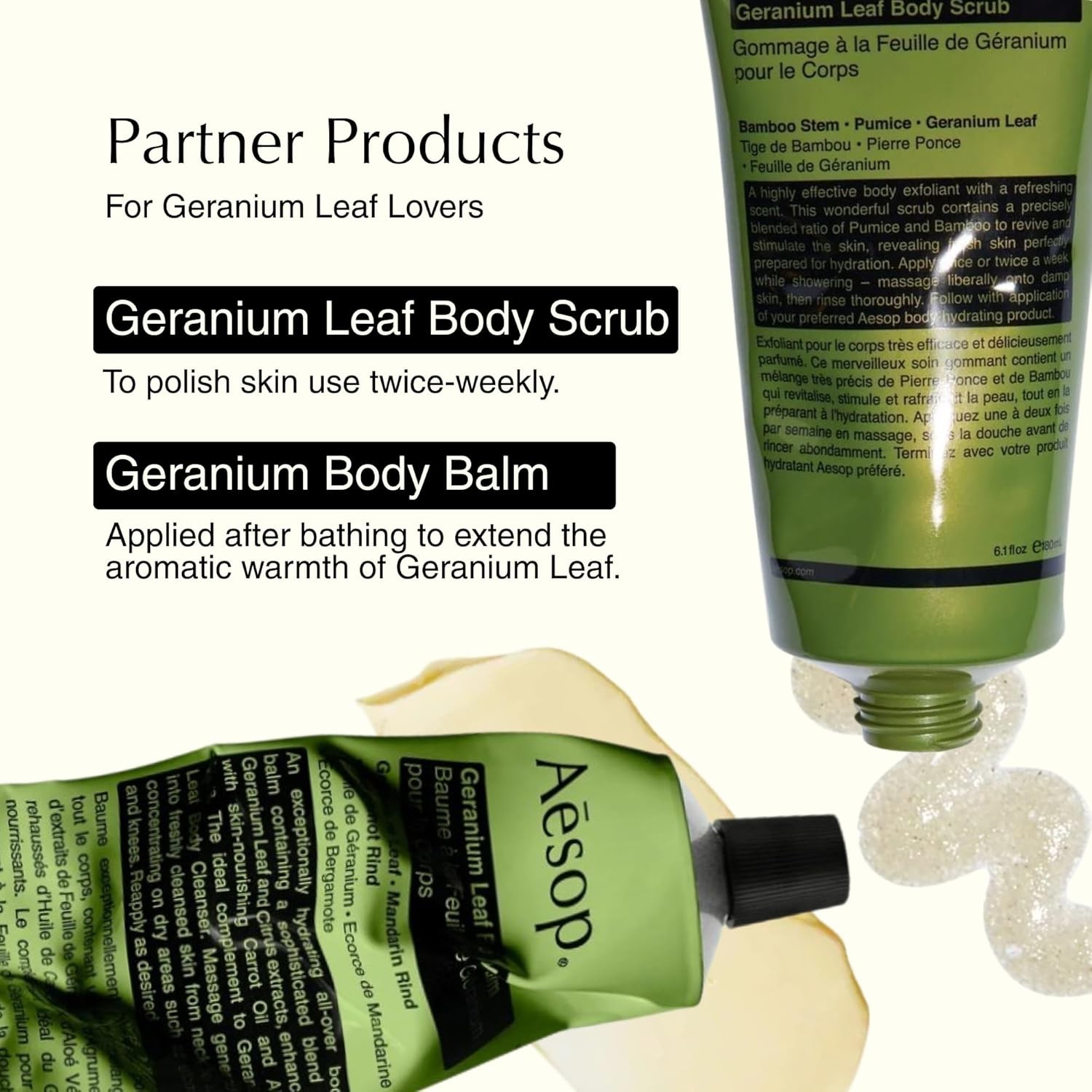 Aesop Geranium Leaf Body Cleanser | Gentle Shower Gel with Geranium, Mandarin
