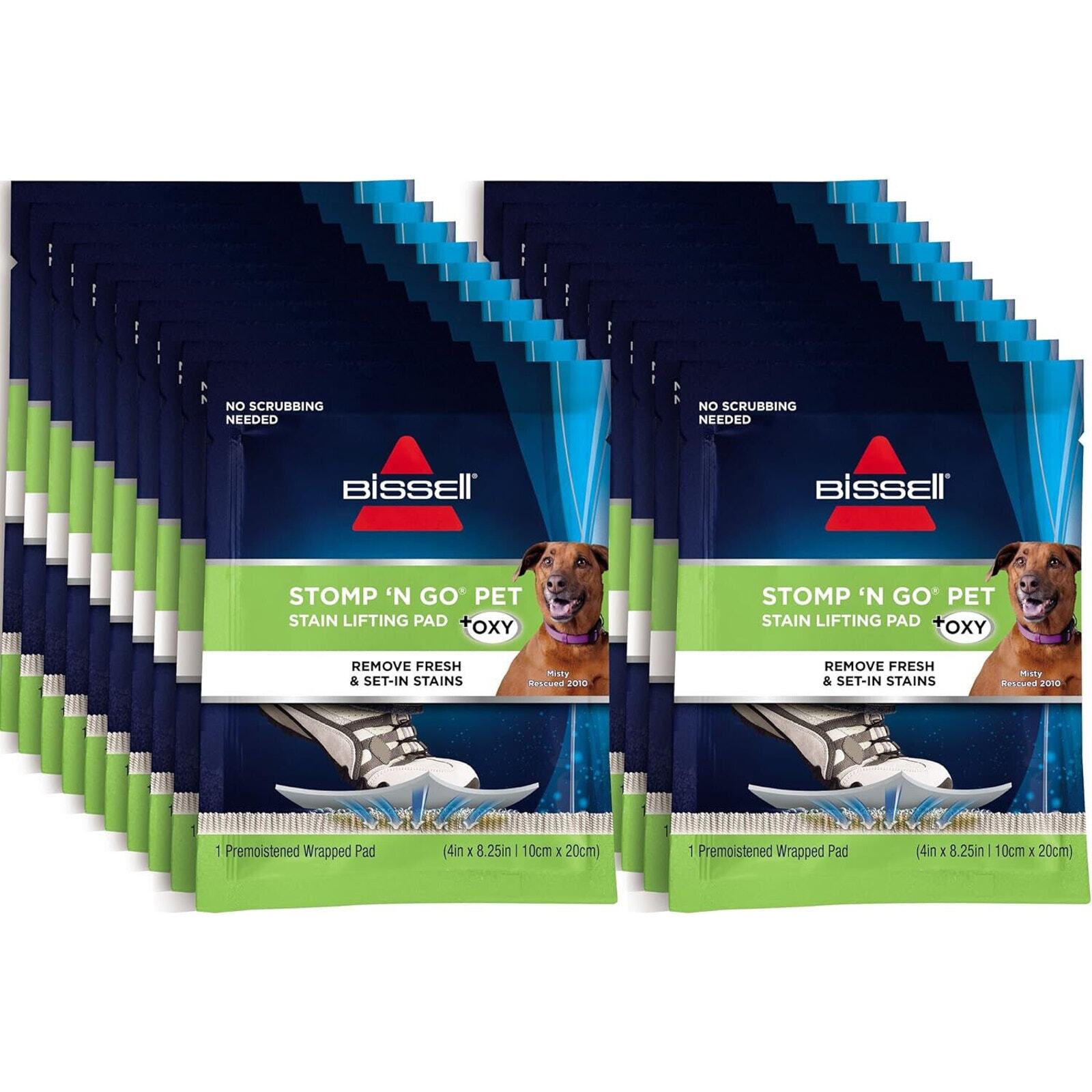 20-PACK Bissell Stomp ‘n Go Pet Stain Lifting Pad+ OXY FULL CASE! DISCONTINUED!