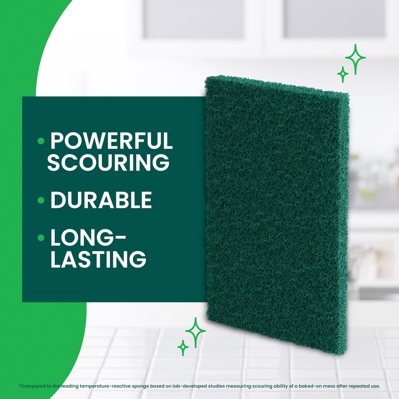 Scotch-Brite Heavy Duty Scour, 8 Pads, 8 Pads, Green, 8 Pads