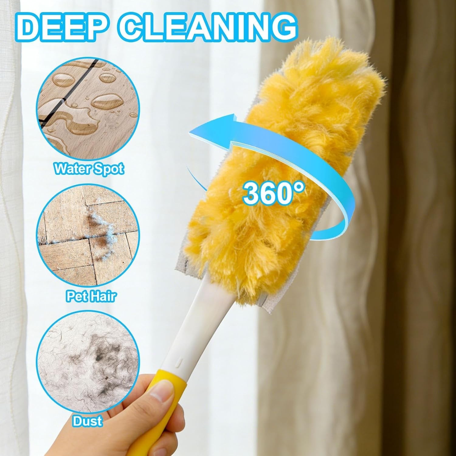 20 Pack Heavy Duty Duster Refills for Swiffer, Multi-Surface 360° Disposable Dus