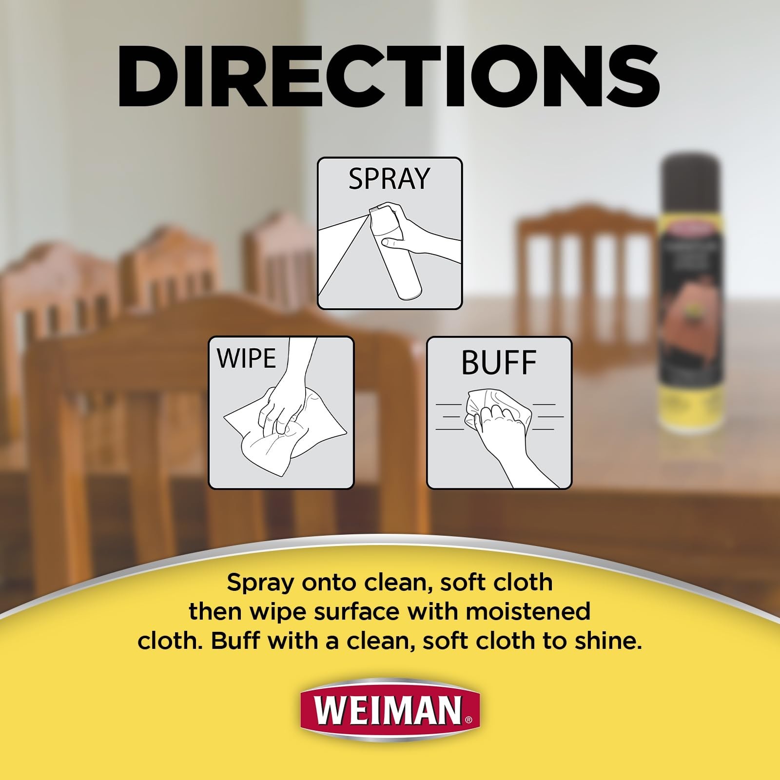Wood Furniture Cleaner & Polish – Cleans, Shines & Protects – 2 Pack + Microfibe