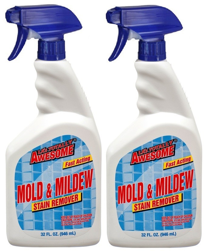 2 PACK- LA’s Totally Awesome FAST ACTING Mold & Mildew Stain Remover 32 Fl Oz