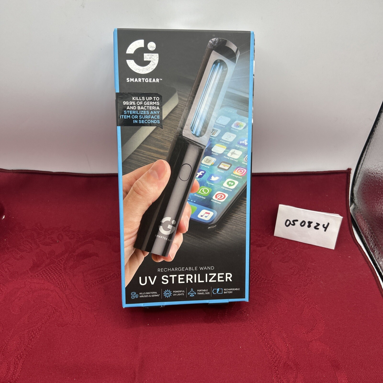 Smartgear Led Sterilization Wand New In Box Eliminates 99.9% Germs And Bacteria