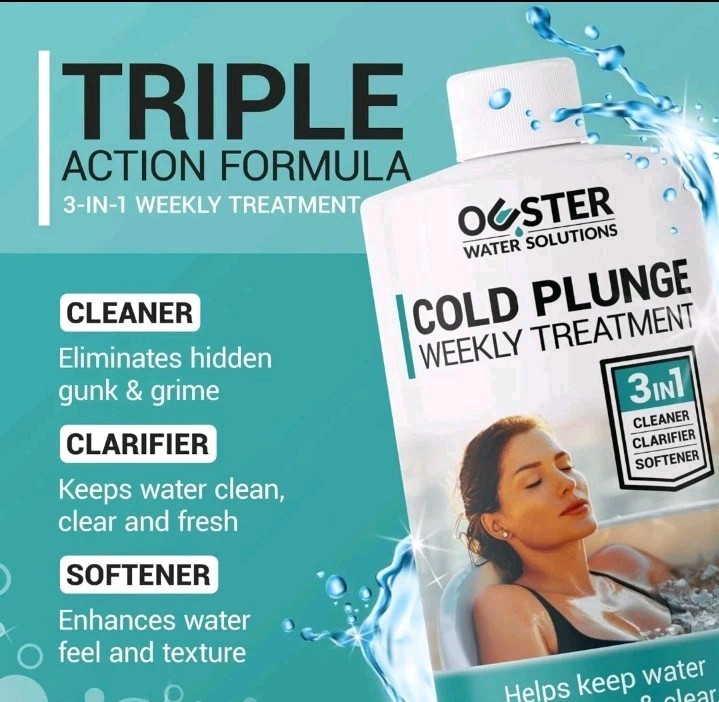 3In1 Weekly Cold Plunge Water Treatment – Cleaner, Clarifier, and Softener for C