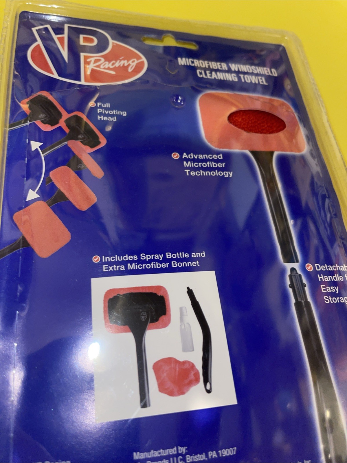 VP Racing Microfiber Car Windshield Cleaning Towel Kit NIB With Spray Bottle