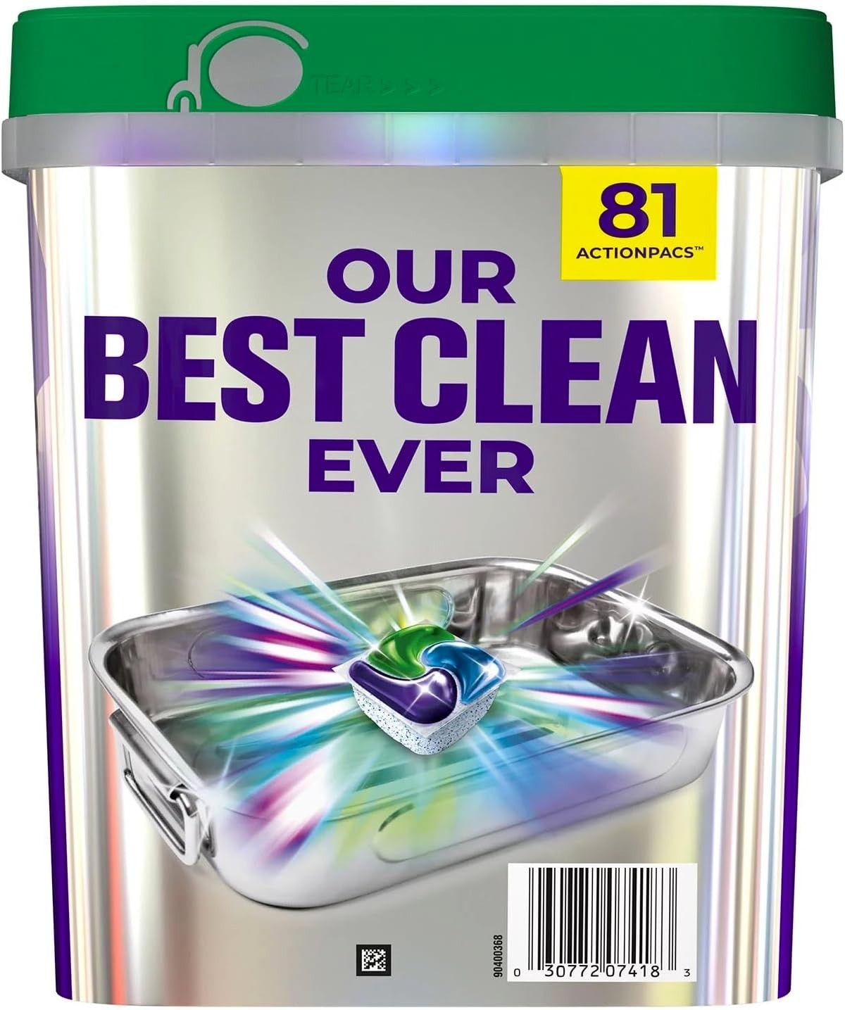 Cascade Platinum plus Dishwasher Detergent Pacs, Fresh, 81-Count