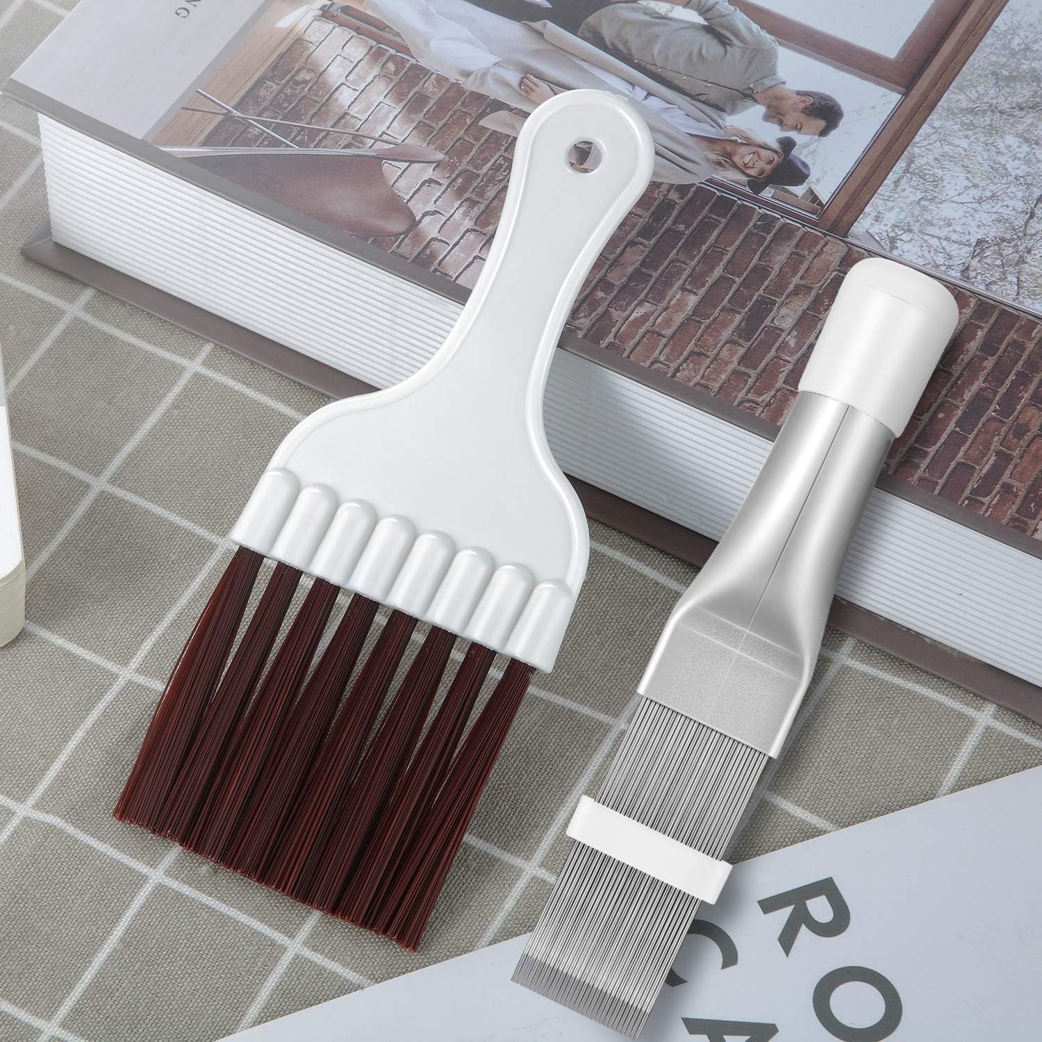 2-Piece Air Conditioner Fin Comb & Coil Cleaning Brush – Essential Home Care