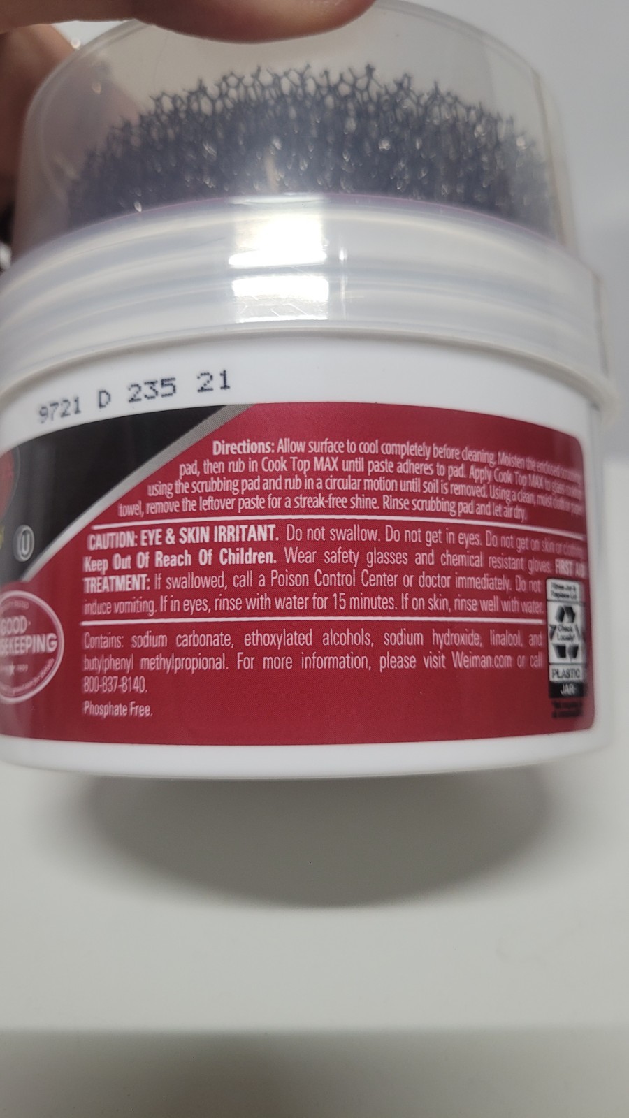 Weiman Cook Top Max Cleaner & Polish 9oz Micro Bead Scrubbing New