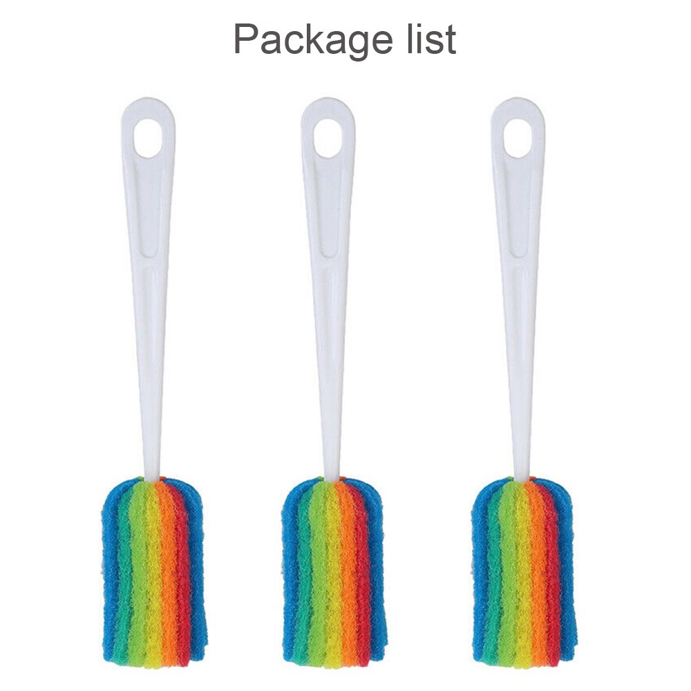 3PCS Scratch-free Soft Sponge Cleaning Brush For Wineglass Coffee Tea Glass Cup