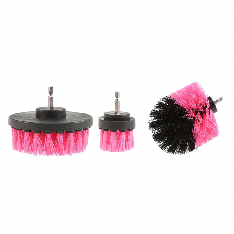 Car Wash Brush Hard Bristle Drill Auto Scrubber Detailing Cleaning Tools Nylon