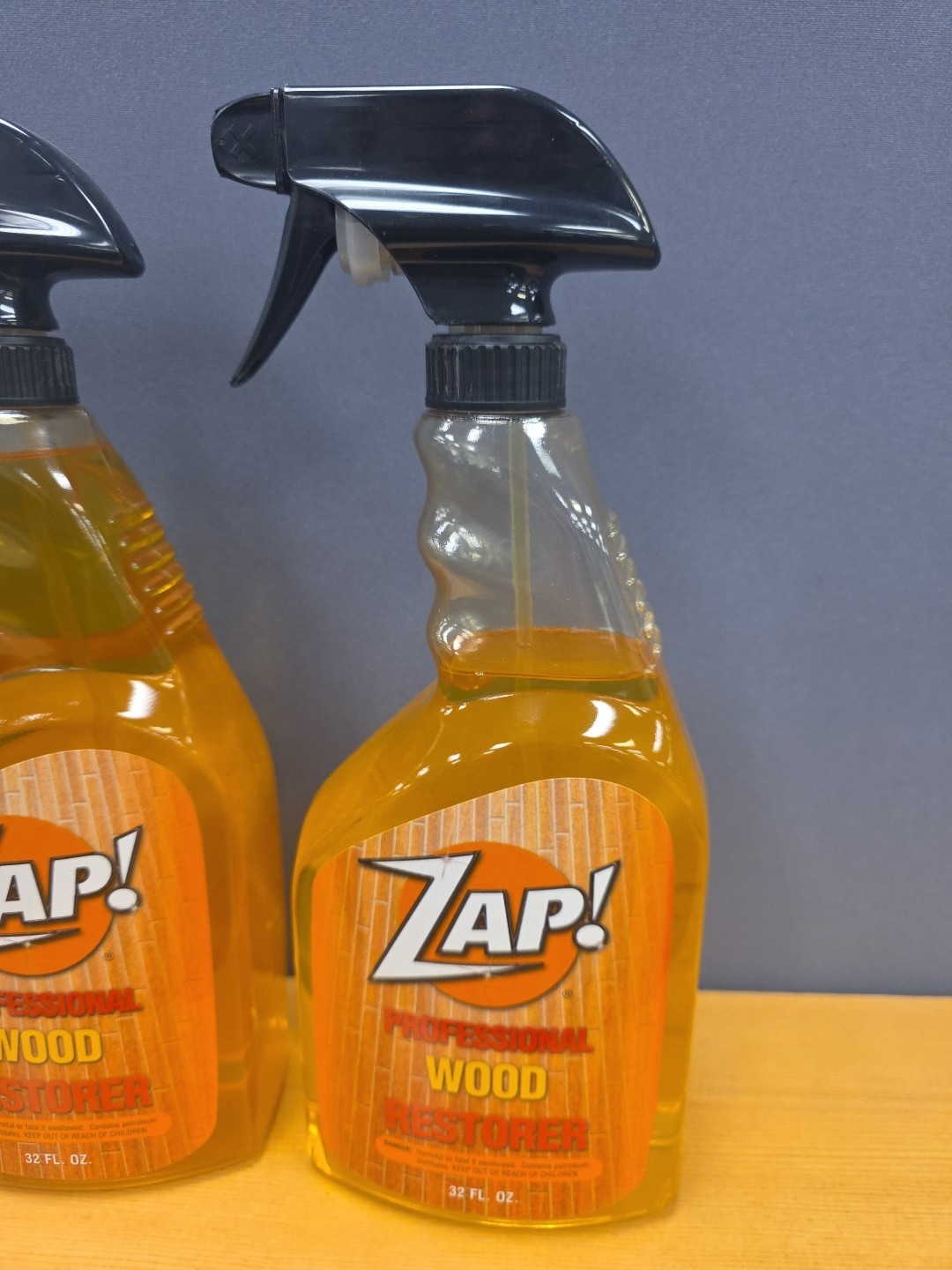 Lot of 2 ZAP Professional Wood Restorer Spray 32 FL. OZ Discontinued