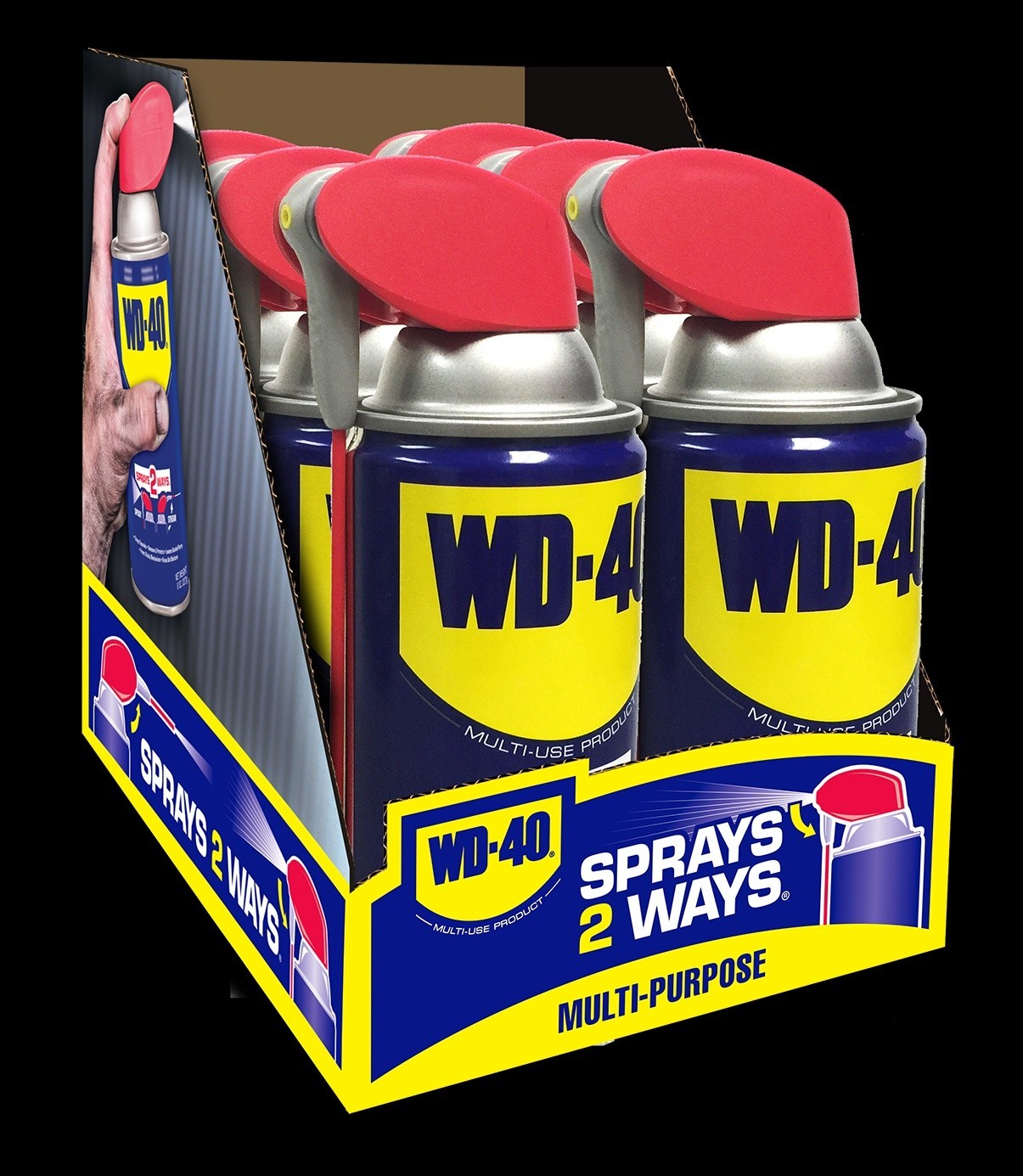 (6 pack) Classic WD-40 Formula, Multi-Purpose Lubricant Spray Smart Straw, 8 oz