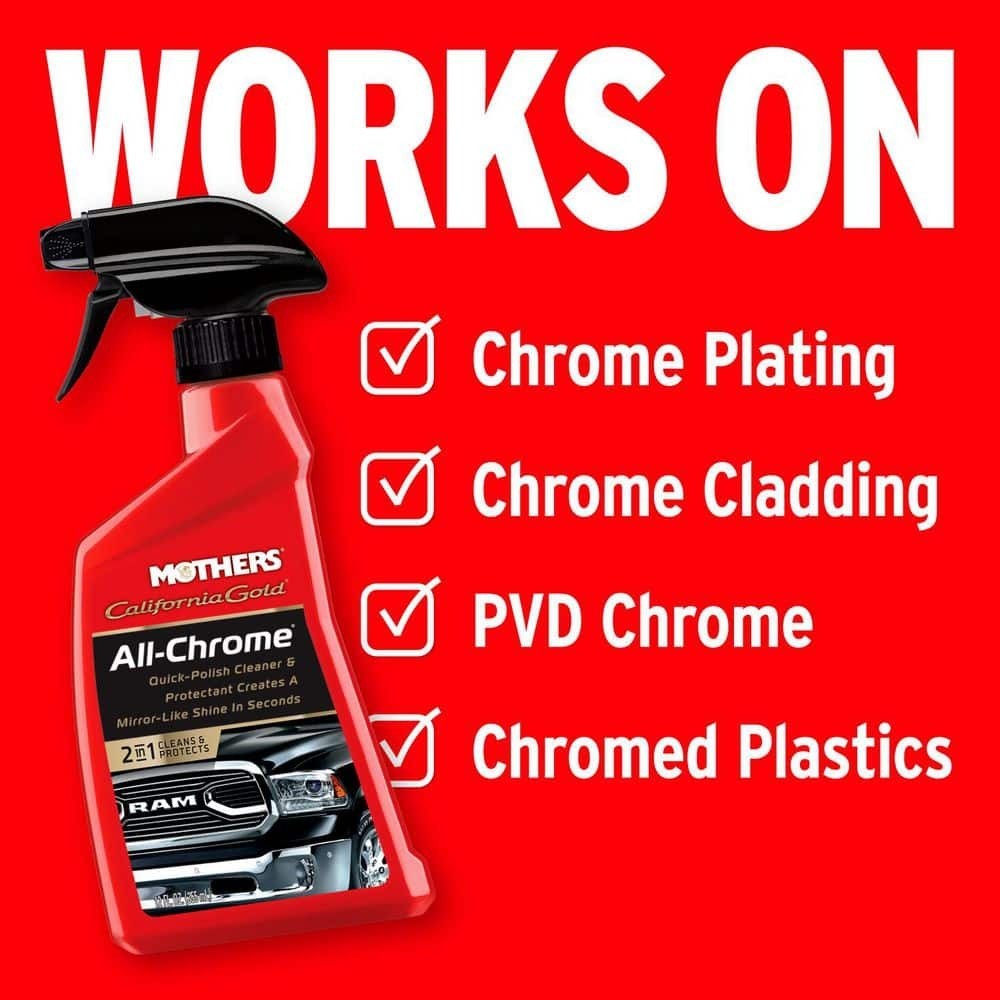 12 Oz. California Gold All-Chrome Polish and Cleaner Spray