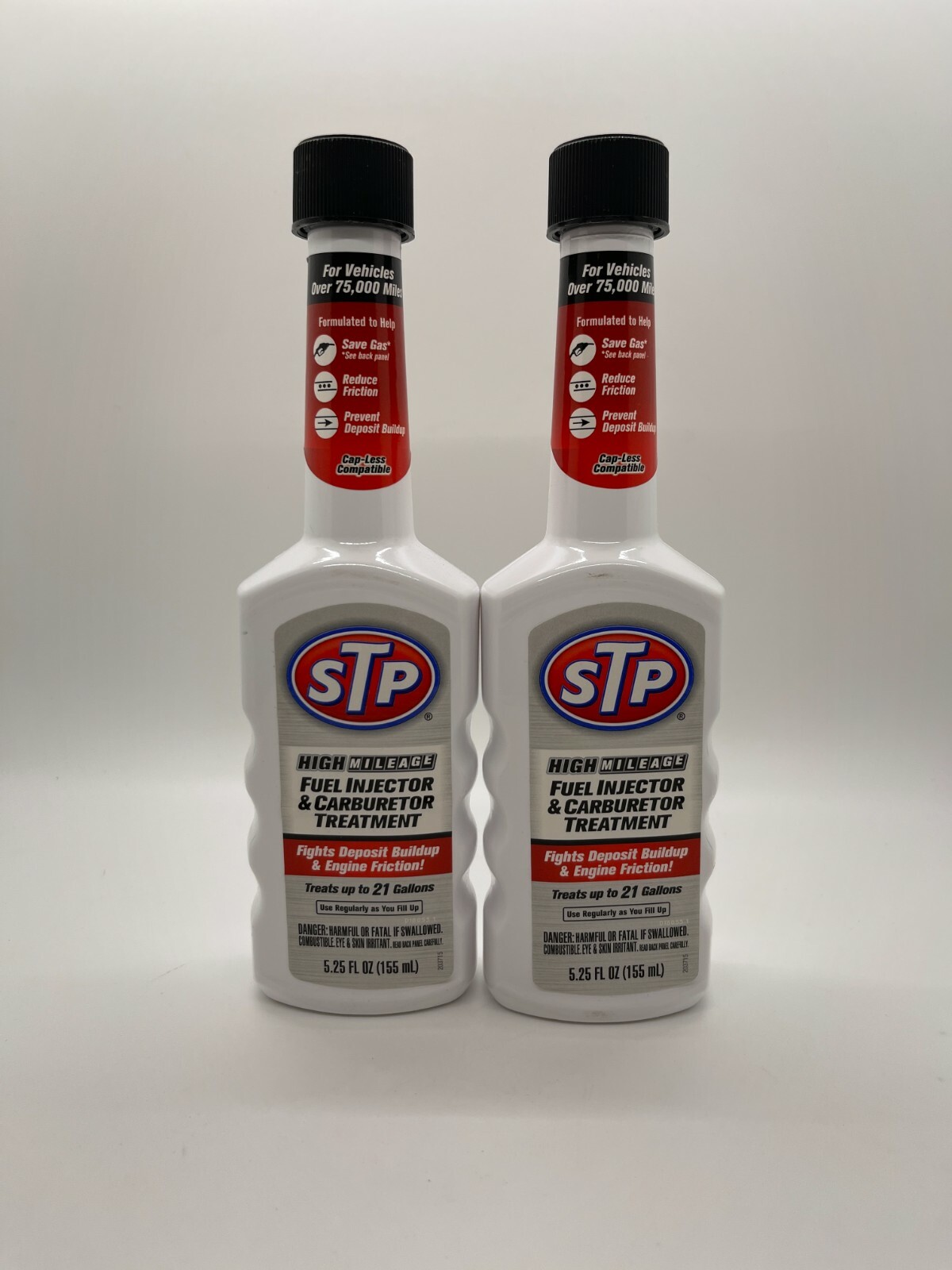 STP High Mileage Fuel Injector & Carburetor Treatment – 5.25 fl oz (155 mL) NEW!