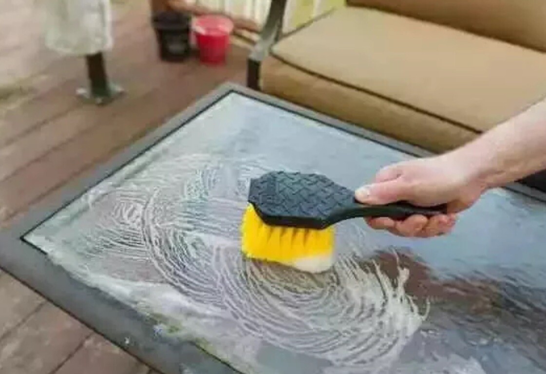 8.5 Inch Handle HDX Gong Scrub Brush Power Cleaning Scrubber Cleaning Tools