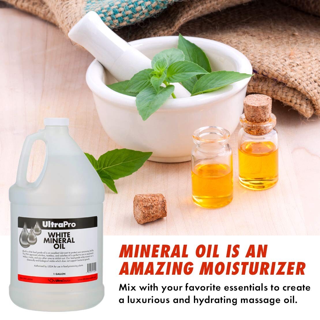 Food Grade Mineral Oil 1 Gallon – Protects Cutting Boards, Butcher Blocks & More