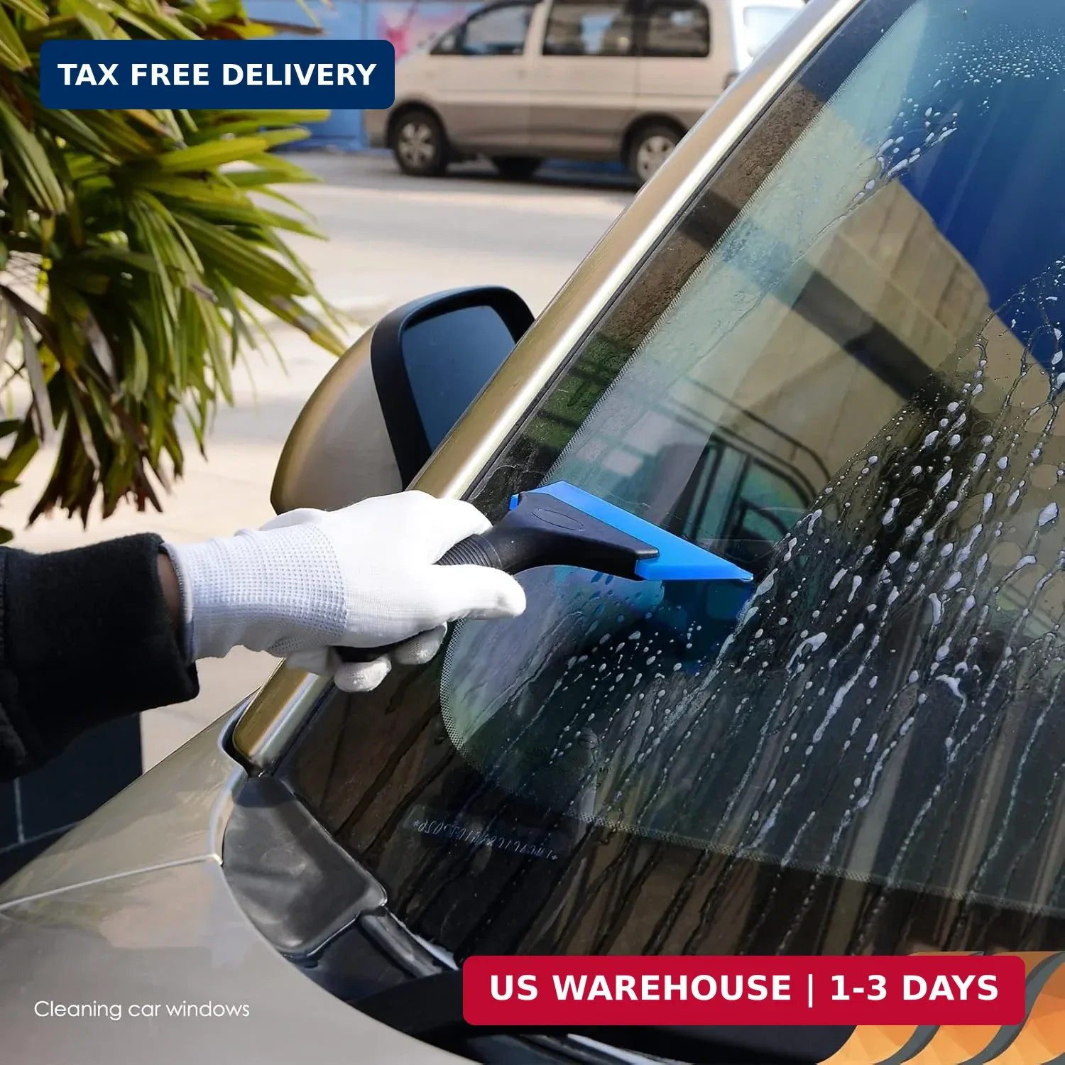 EHDIS Small Squeegee 5 inch Rubber Window Tint Windshield Scraper for Car,Glass,