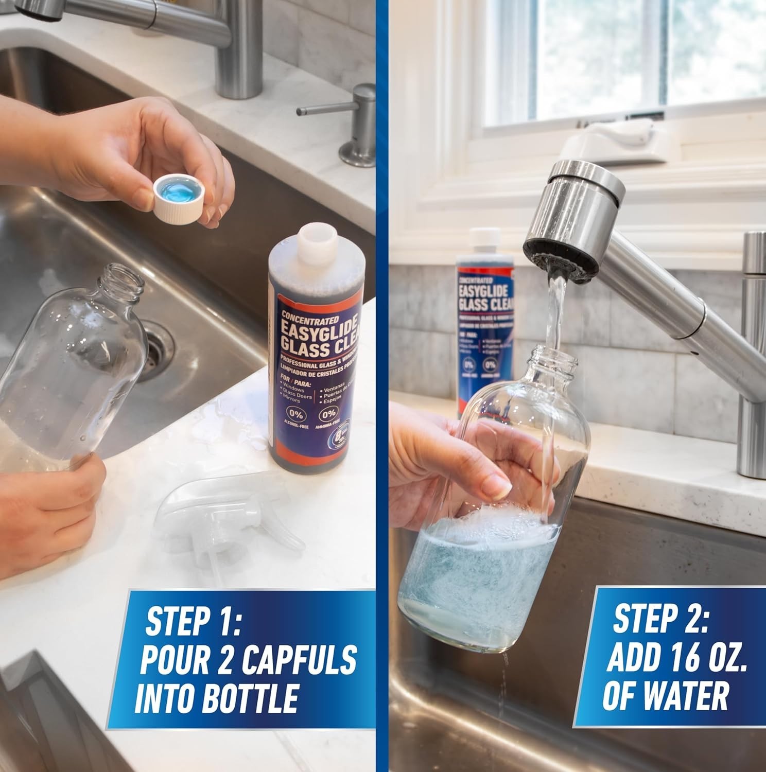 12 oz Professional Streak-Free EasyGlide Glass Cleaner – Ammonia-Free Solution