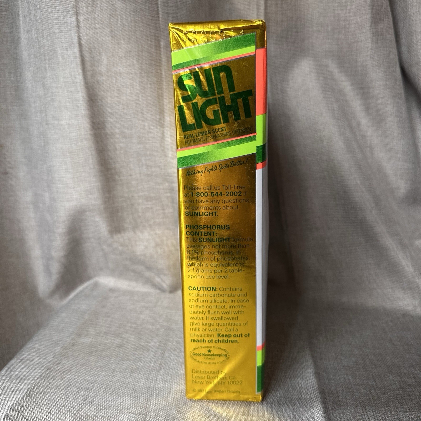 New King Size Vintage Sun Light Automatic Dishwasher Detergent 50 Oz 1987 Prop