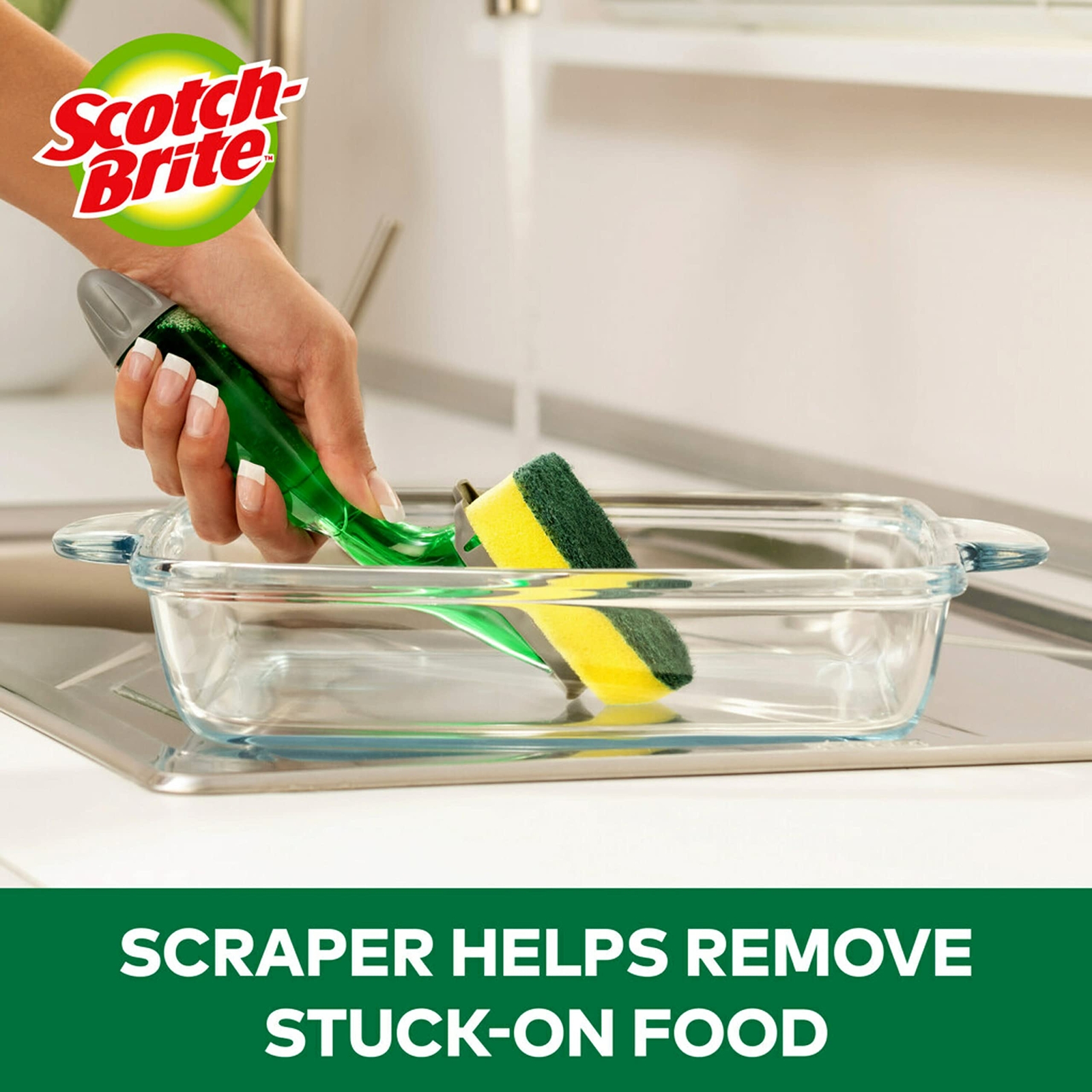 Scotch-Brite Heavy Duty Dishwand Scrubber Refill For Kitchen 2 pk