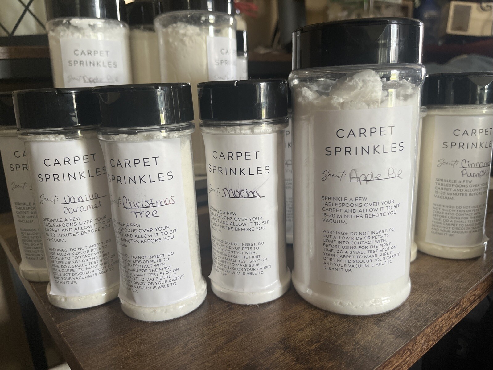 Great scents, whole house smells good. Carpet Sprinkles Deodorizer 16oz