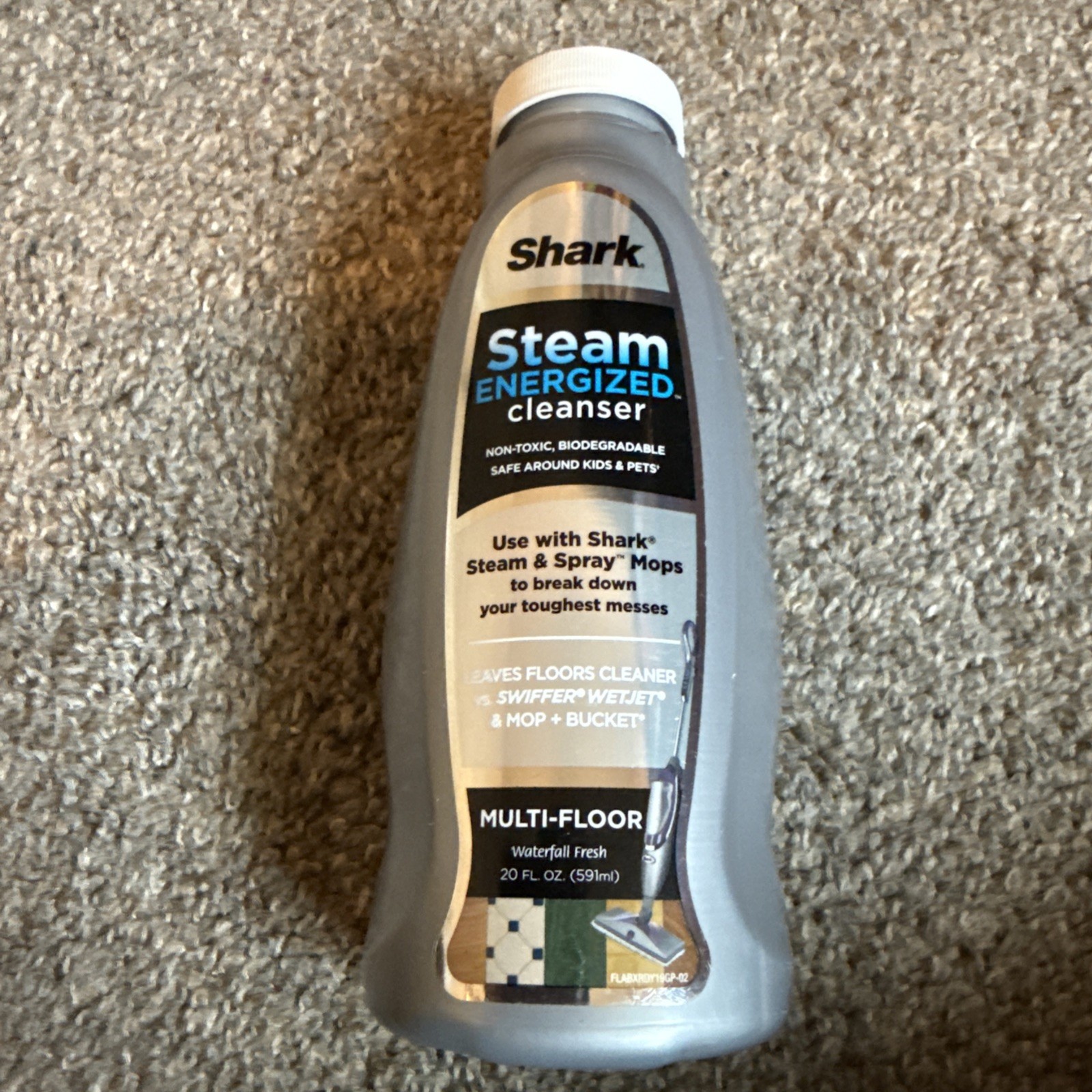 Shark Steam Spray Mop Energized Cleanser Multi Floor Waterfall Fresh 20 oz NEW