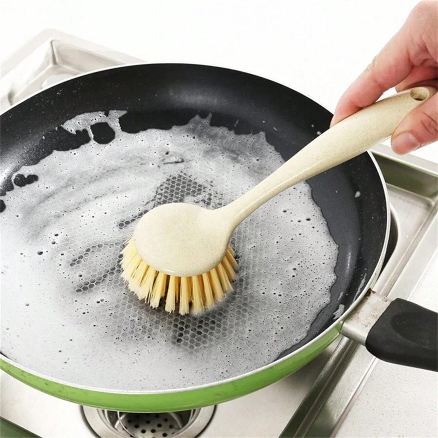Cleaning Brush Kitchen Pan Washing Brush Oil-Resistant And Dish Sink Cleaning