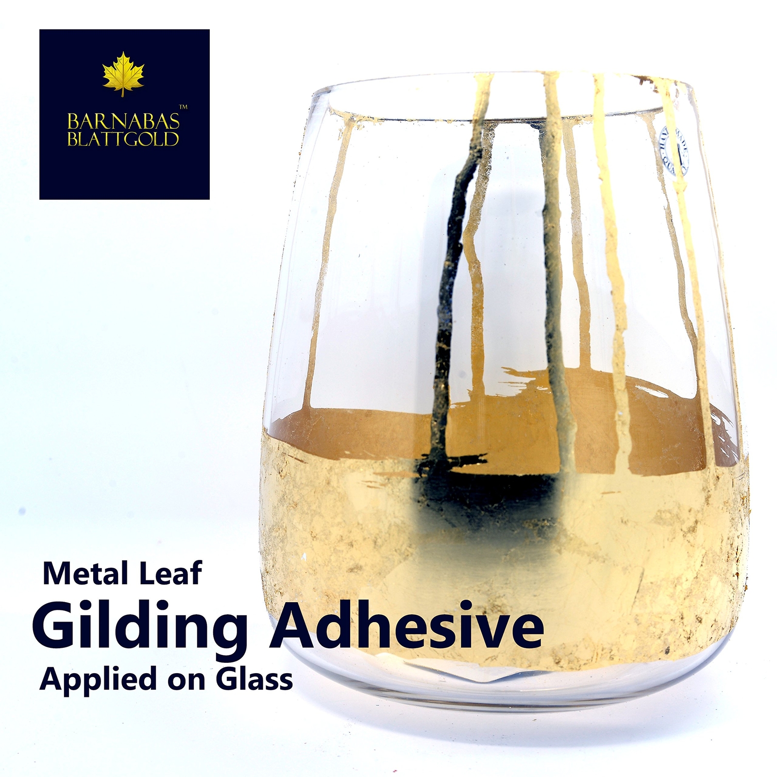Gold Leaf Gilding Adhesive 60ml – Gilding Adhesive for Gold Foil Sheets Gold…