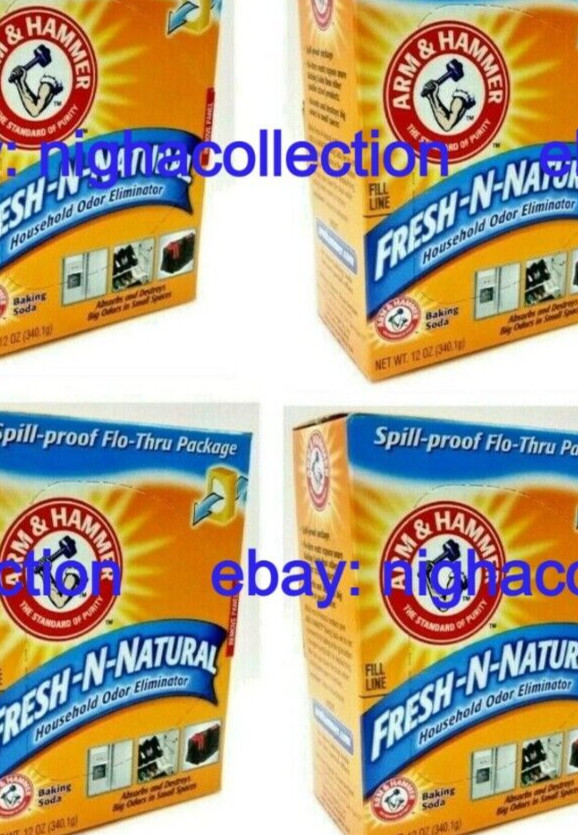 ( LOT 4 ) Arm & Hammer Odor Eliminator Baking Soda 12 Oz Each BRAND NEW SEALED