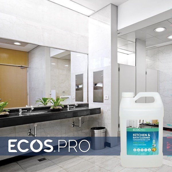 Ecos Pro Pl9746/04 Kitchen And Bathroom Cleaner, Gray, 1 Gal