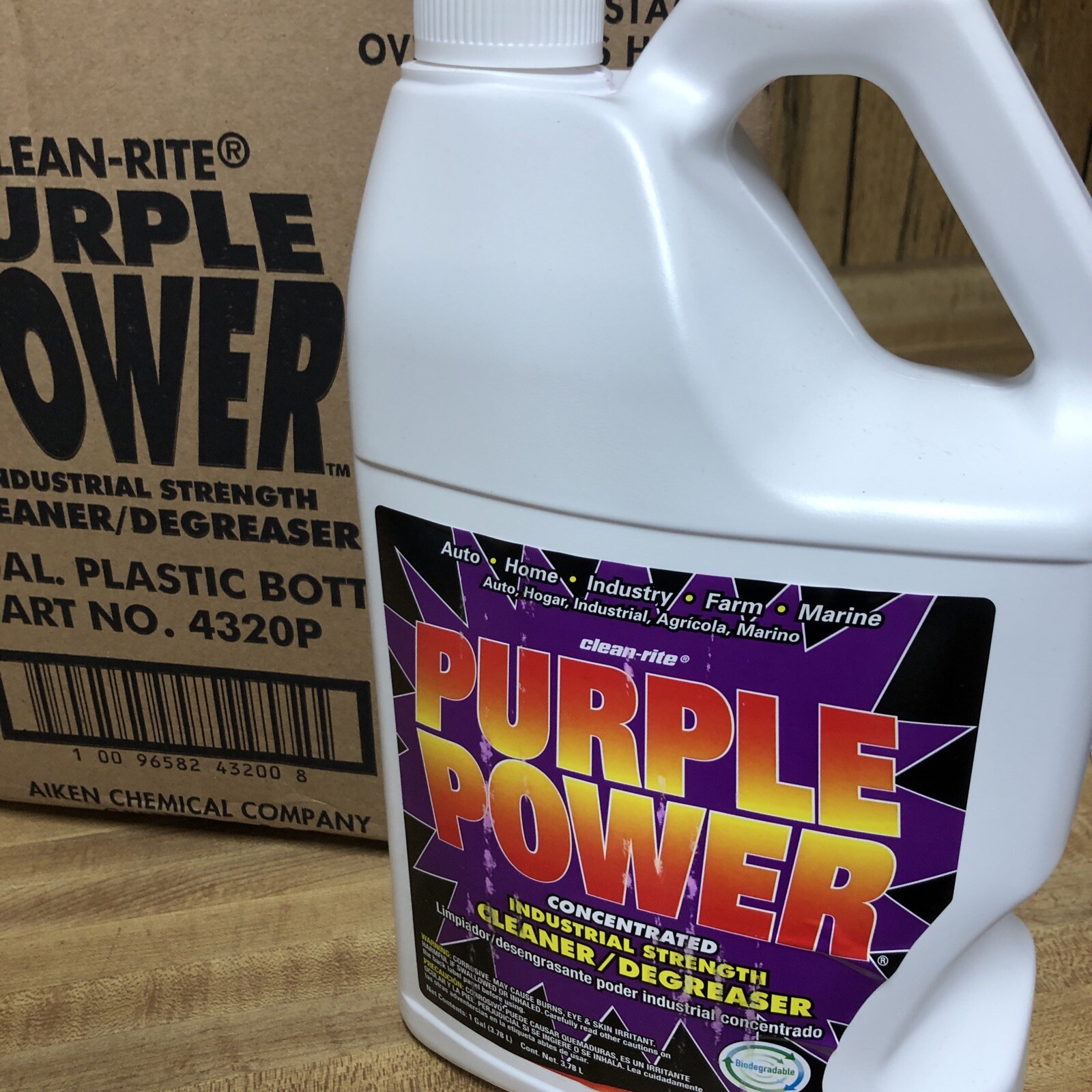 6 Pack Purple Power Concentrate industrial strength Cleaner/Degreaser 1 Gallon