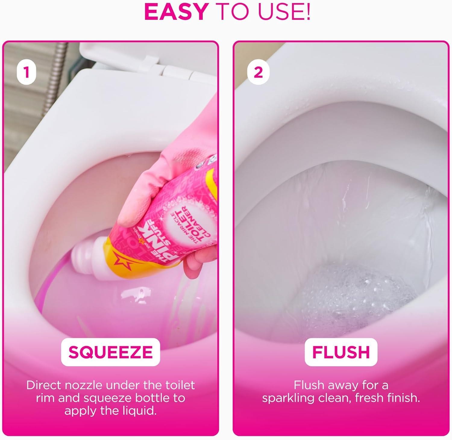 The Pink Stuff Toilet Gel Cleaner, 25.4oz Bottle – 20681