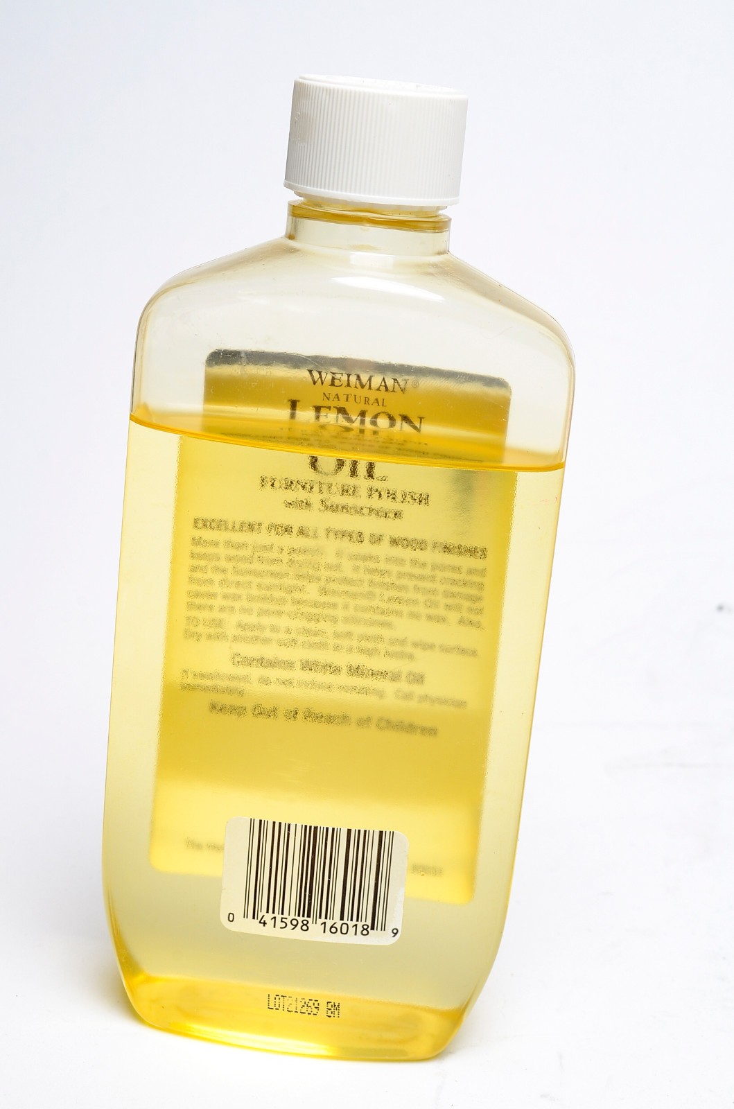 Weiman Lemon Oil Furniture Polish 16oz ~70% Full Wood Care UV Protection