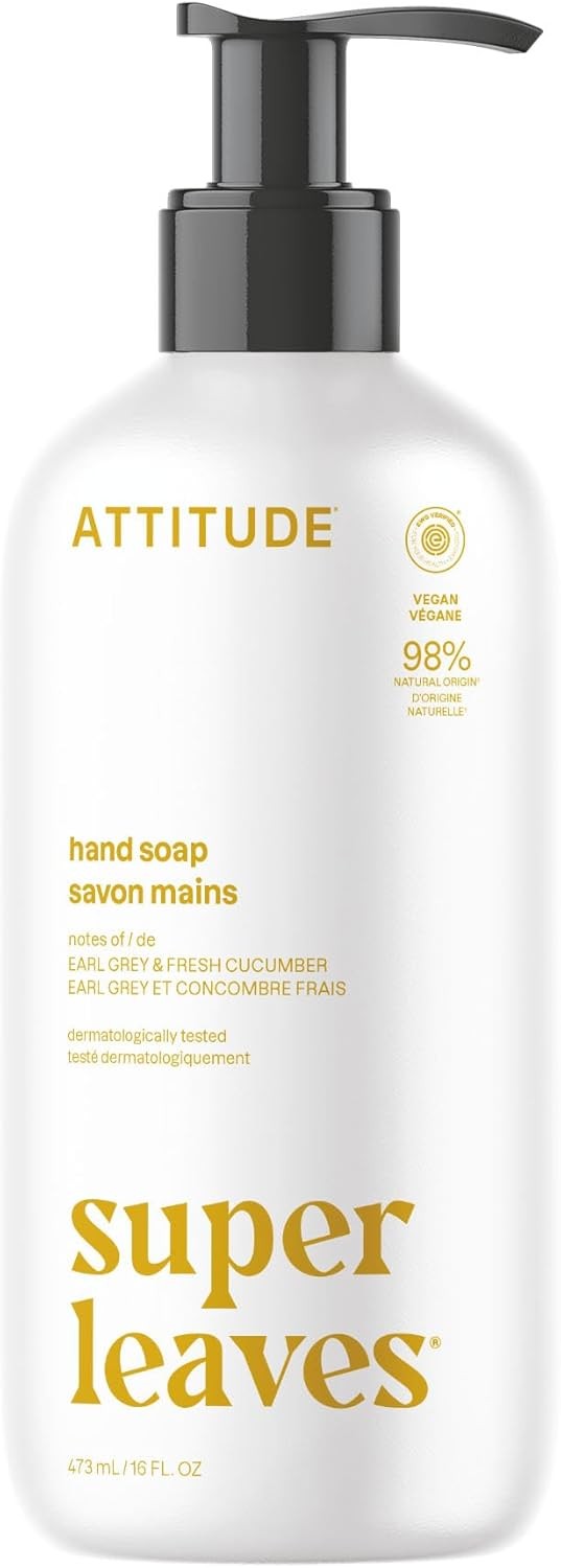 Liquid Hand Soap, EWG Verified, Plant and Mineral-Based, Vegan Personal Care