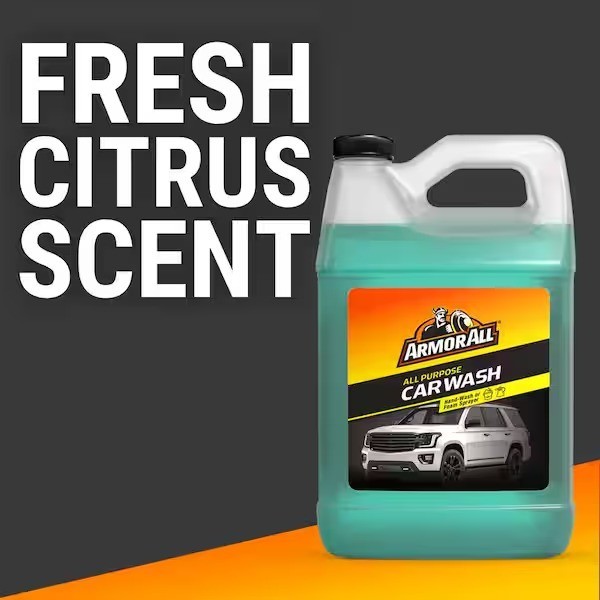 All-Purpose Car Wash pH Neutral Foaming Cleaner Citrus Scent Liquid 128 oz