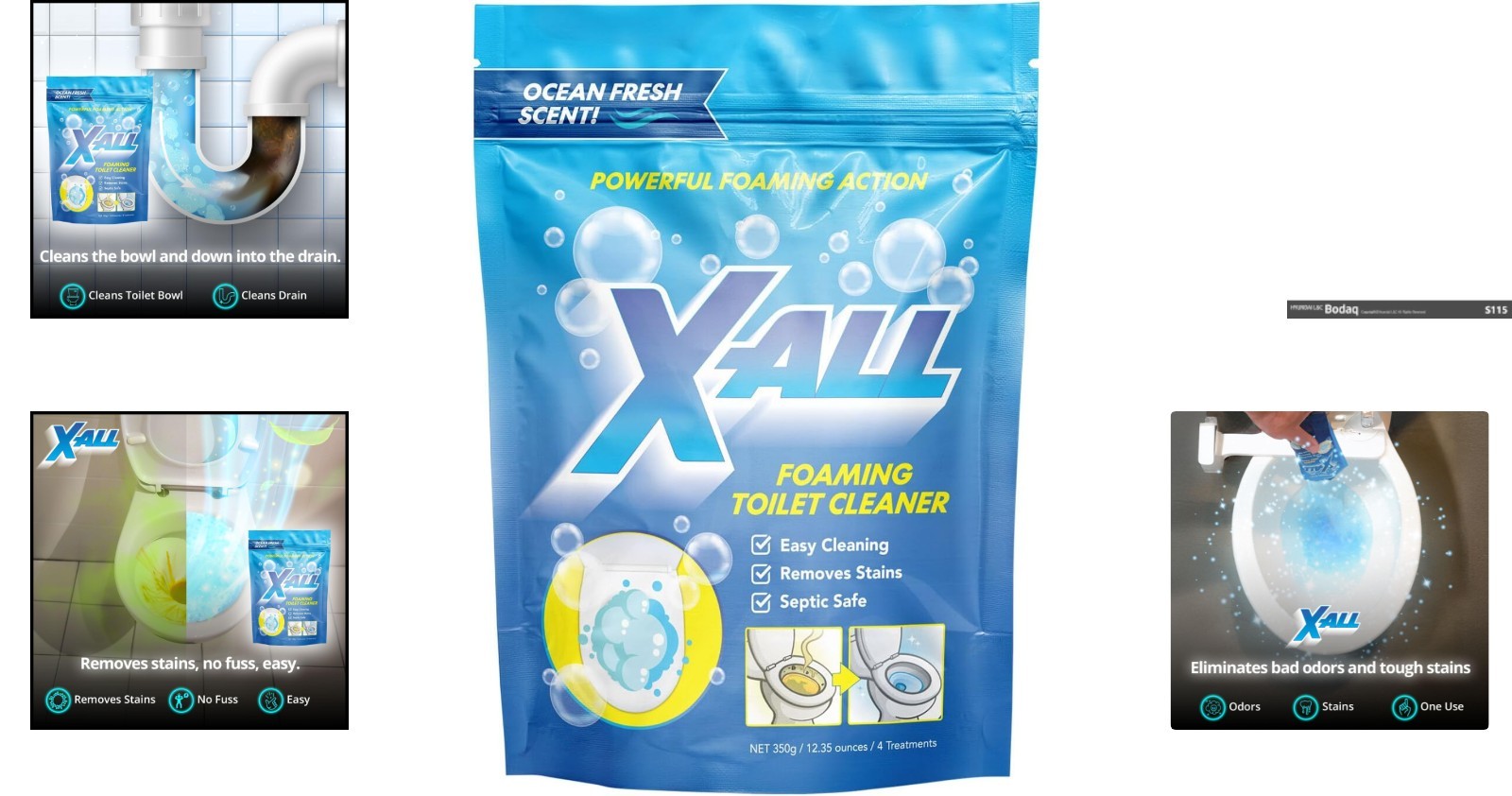 14oz Foaming Toilet Cleaner – Fume-Free Self-Activating Powder for Deep Cleaning