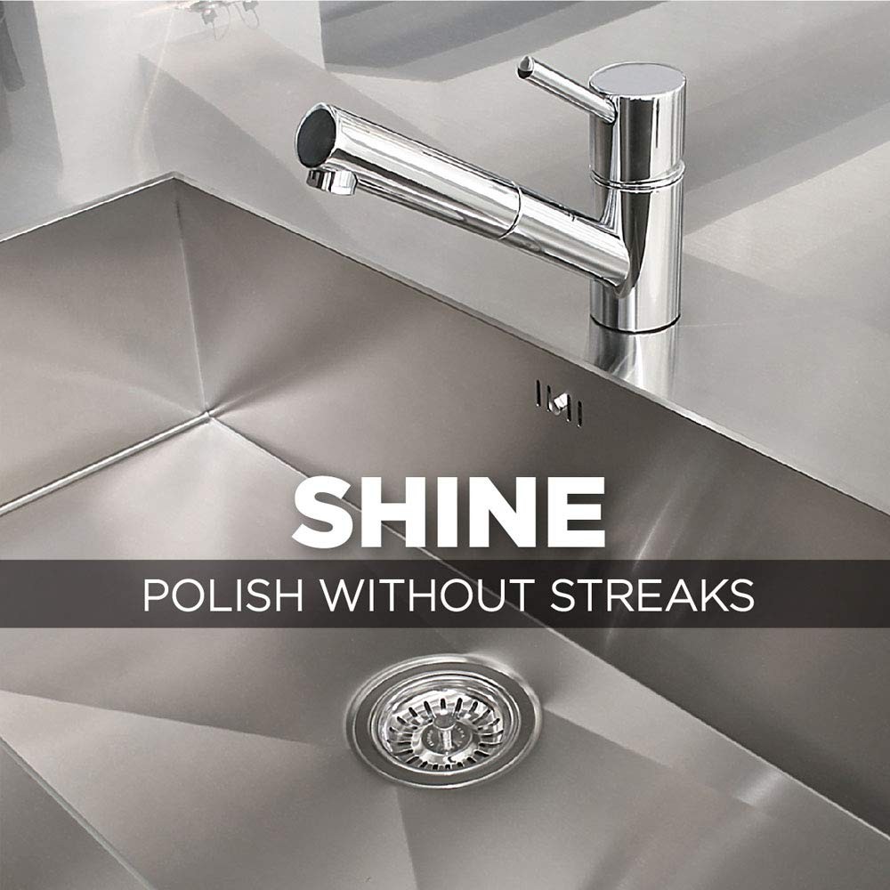 Weiman Stainless Steel Sink and Cookware Cleaner 4 Ounce (Pack of 2)