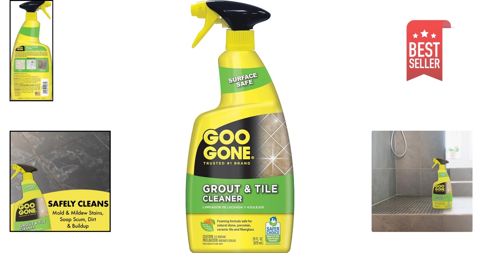Grout & Tile Cleaner 28 Ounce – Cleans, Freshens & Revitalizes Surfaces