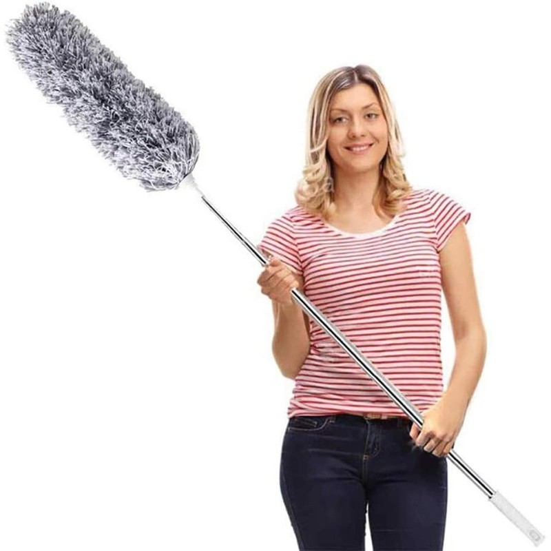 Extendable Microfiber Duster Bendable Head Telescopic Cleaning Tool Dust Remover