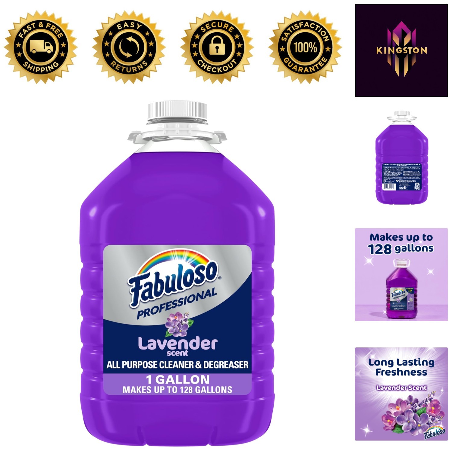 128 Oz Lavender All-Purpose Cleaner – Concentrated & Residue-Free for Easy Use