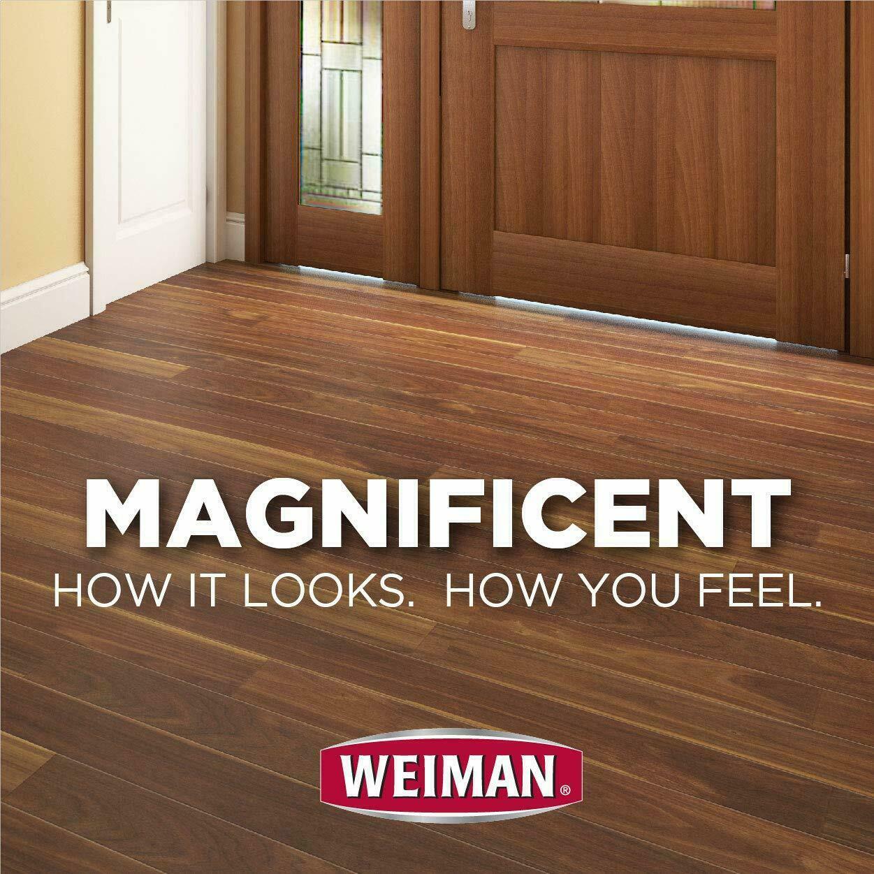 (2-Pk) Weiman HARDWOOD Floor NATURAL POLISH & Shine RESTORER Protective Finish