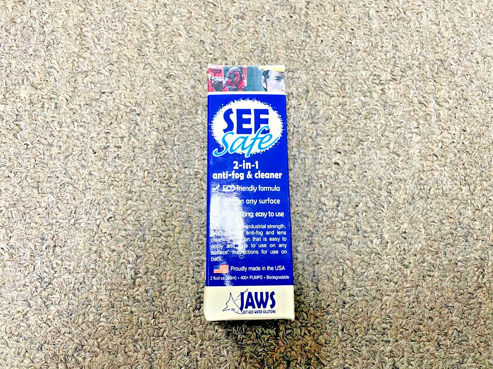SEEsafe 2-in-1 Anti-fog and Cleaner Spray with JAWS Cloth