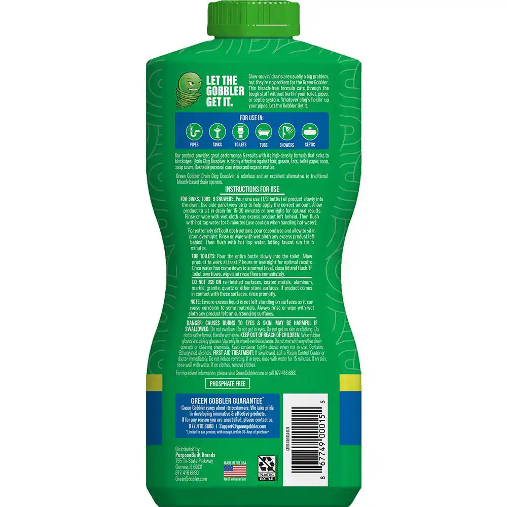31 Oz. Drain and Toilet Clog Dissolver and Remover Premeasured Applications
