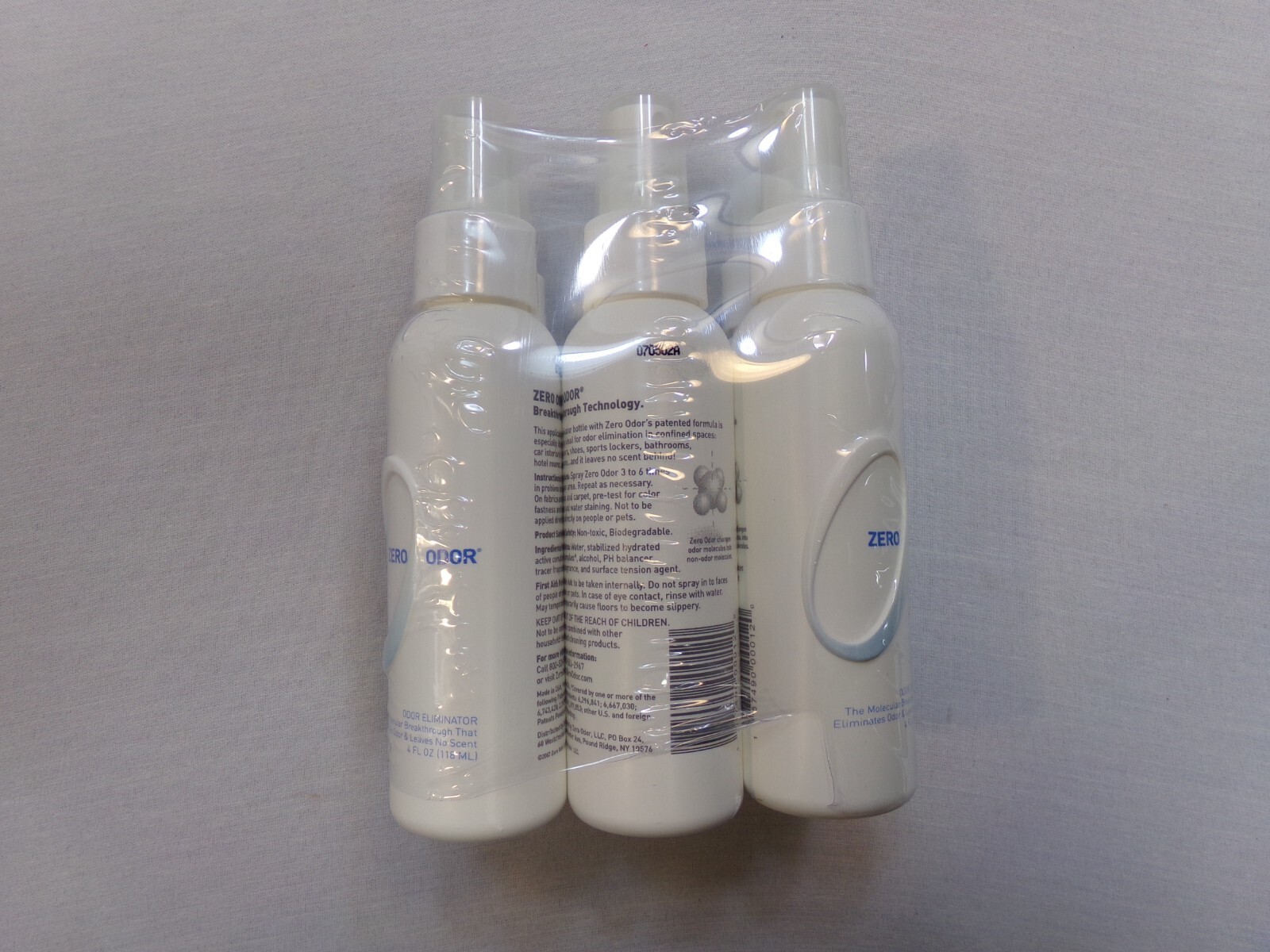 Zero Odor 4 oz. Bottles x6