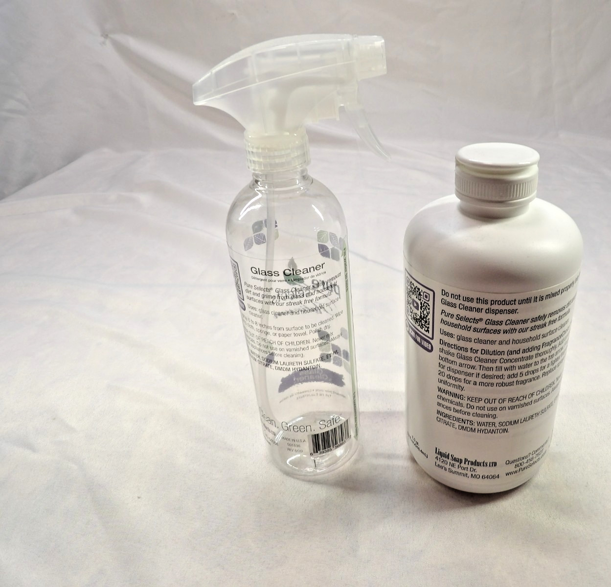 New Pure Selects Glass Cleaner Concentrate Seal Was Cut Never Used W/Sprayer 1Qt