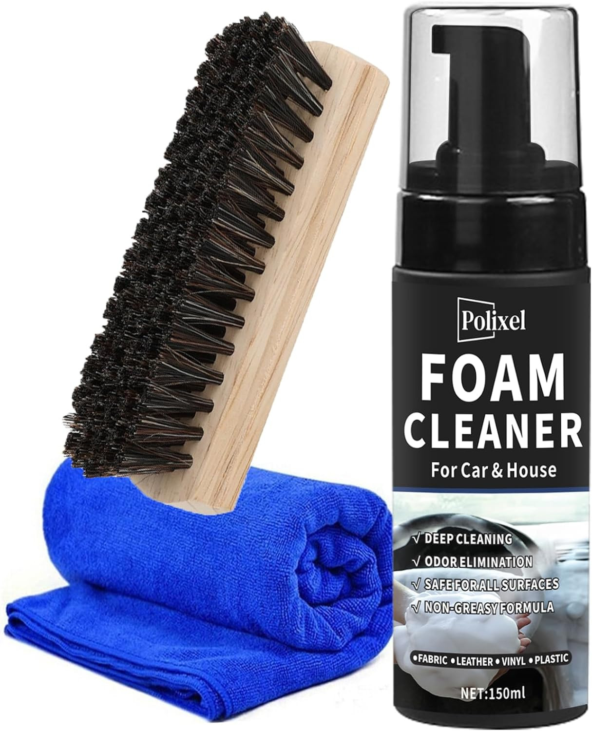 Car Interior Foam Cleaner – Powerful Waterless Carpet Upholstery & Seat Stain Re