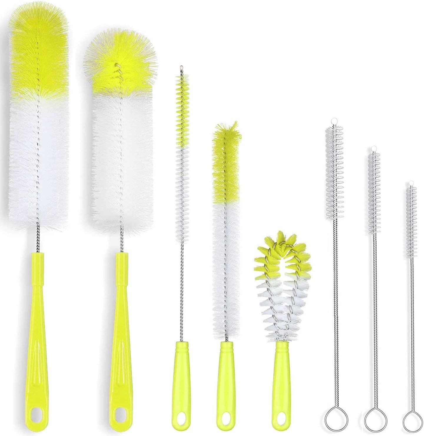 8-Pack Bottle Cleaning Brush Set – Long Bottle Cleaner for Washing Beer/Wine Nar