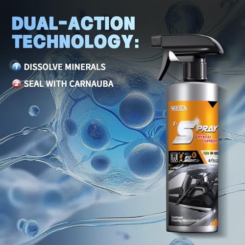 5-Sec Water Spot Remover for Cars – Streak-Free Windshield Cleaner with 45 1